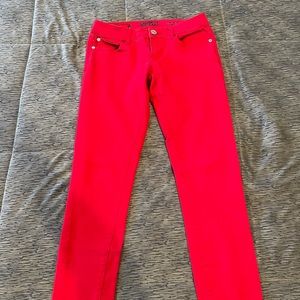 Red - Low Rose Skinny Jeans